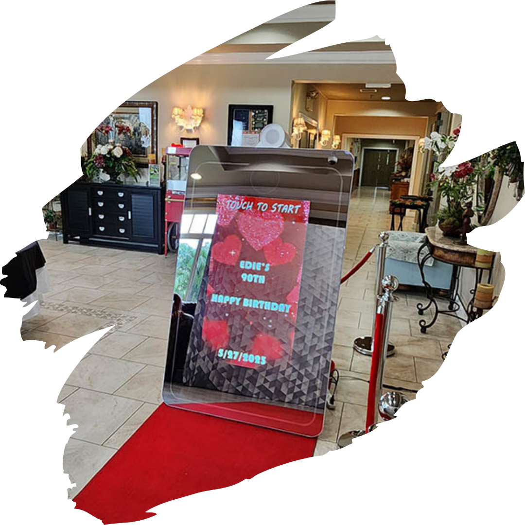 Mirror Photo booth rental in Orlando